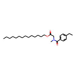 Sarcosine, N-(4-ethylbenzoyl)-, tetradecyl ester