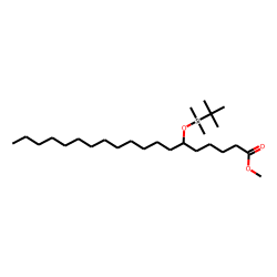 6-Hydroxy-nonadecanoic, methyl ester, tBDMS ether