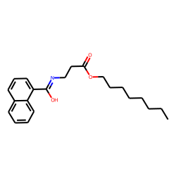 «beta»-Alanine, N-(1-naphthoyl)-, octyl ester