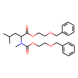 L-Leucine, N-methyl-N-(2-(benzyloxy)ethoxycarbonyl)-, 2-(benzyloxy)ethyl ester
