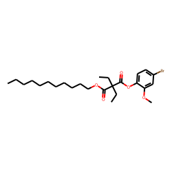 Diethylmalonic acid, 4-bromo-2-methoxyphenyl undecyl ester
