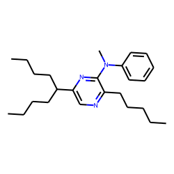 3-(N-methylanilino)-2-(n-pentyl)-5-(5-nonyl) pyrazine