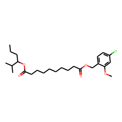 Sebacic acid, 2-methoxy-4-chlorobenzyl 2-methylhex-3-yl ester