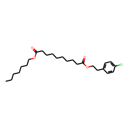 Sebacic acid, 4-chlorophenethyl heptyl ester