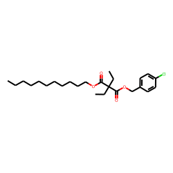 Diethylmalonic acid, 4-chlorobenzyl undecyl ester