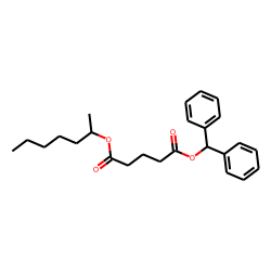 Glutaric acid, hept-2-yl diphenylmethyl ester