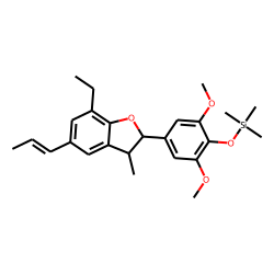 4-(7-Ethyl-3-methyl-5-propenyl-2,3-dihydro-benzofuran-2-yl)-2,6-dimethoxy-phenol, TMS