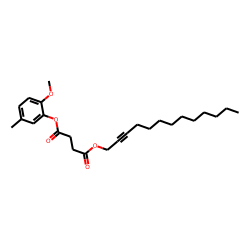 Succinic acid, tridec-2-yn-1-yl 2-methoxy-5-methylphenyl ester