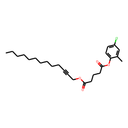 Glutaric acid, tridec-2-yn-1-yl 2-methyl-4-chlorophenyl ester
