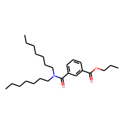Isophthalic acid, monoamide, N,N-diheptyl-, propyl ester