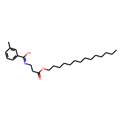 «beta»-Alanine, N-(3-methylbenzoyl)-, tetradecyl ester