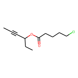 5-Chlorovaleric acid, hex-4-yn-3-yl ester
