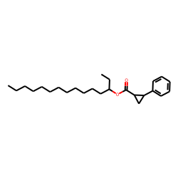 Cyclopropanecarboxylic acid, trans-2-phenyl-, pentadec-3-yl ester