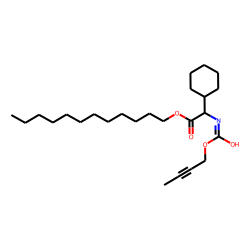 Glycine, 2-cyclohexyl-N-(but-2-yn-1-yl)oxycarbonyl-, dodecyl ester