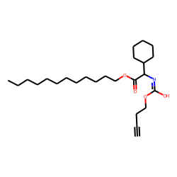 Glycine, 2-cyclohexyl-N-(but-3-yn-1-yl)oxycarbonyl-, dodecyl ester