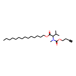 DL-Valine, N-methyl-N-(but-3-yn-1-yloxycarbonyl)-, tetradecyl ester