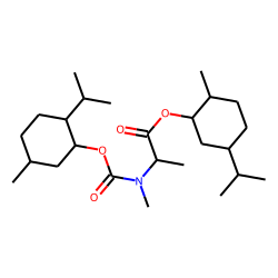 DL-Alanine, N-methyl-N-((1R)-(-)-menthyloxycarbonyl)-, (1R)-(-)-menthyl ester