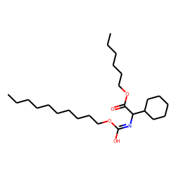Glycine, 2-cyclohexyl-N-decyloxycarbonyl-, hexyl ester