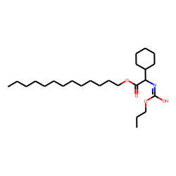 Glycine, 2-cyclohexyl-N-propoxycarbonyl-, tridecyl ester