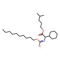 Glycine, 2-cyclohexyl-N-decyloxycarbonyl-, isohexyl ester