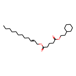 Glutaric acid, 2-(cyclohexyl)ethyl dodec-2-en-1-yl ester