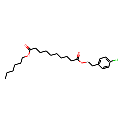 Sebacic acid, 4-chlorophenethyl hexyl ester