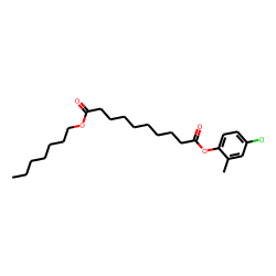 Sebacic acid, 4-chloro-2-methylphenyl heptyl ester