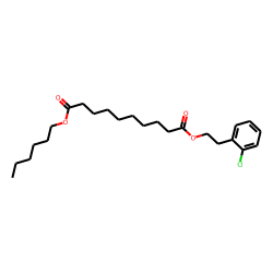 Sebacic acid, 2-chlorophenethyl hexyl ester