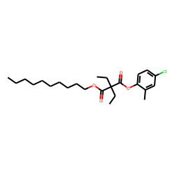 Diethylmalonic acid, 4-chloro-2-methylphenyl decyl ester