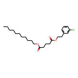 Glutaric acid, 2-(3-chlorophenyl)ethyl undecyl ester