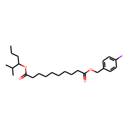 Sebacic acid, 4-iodobenzyl 2-methylhex-3-yl ester
