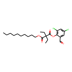 Diethylmalonic acid, decyl 2,4-dichloro-6-formylphenyl ester