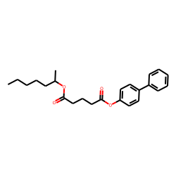 Glutaric acid, hept-2-yl 4-biphenyl ester