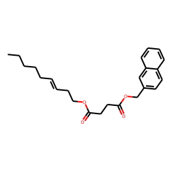Succinic acid, naphth-2-ylmethyl non-3-en-1-yl ester