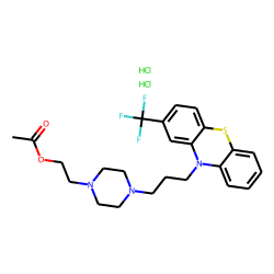 4-[3-(2-Trifluoromethyl-10-phenothiazinyl)propyl]-1-piperazineethanol, acetate, dihydrochloride