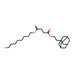 Succinic acid, 2-(adamant-1-yl)ethyl 8-chlorooctyl ester