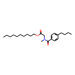 Sarcosine, N-(4-butylbenzoyl)-, decyl ester