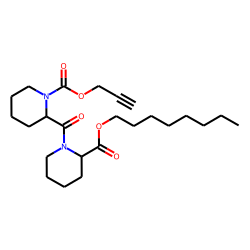 Pipecolylpipecolic acid, N-propargyloxycarbonyl-, octyl ester