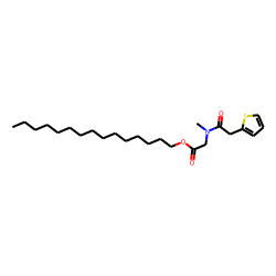 Sarcosine, N-(2-thiophenylacetyl)-, pentadecyl ester