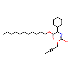 Glycine, 2-cyclohexyl-N-(but-2-yn-1-yl)oxycarbonyl-, undecyl ester