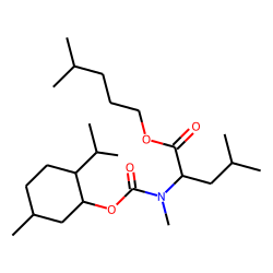 L-Leucine, N-methyl-N-((1R)-(-)-menthyloxycarbonyl)-, isohexyl ester