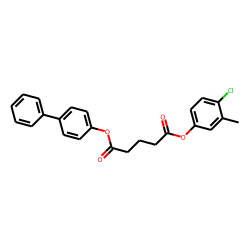 Glutaric acid, 4-chloro-3-methylphenyl 4-biphenyl ester