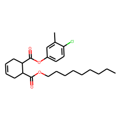cis-Cyclohex-4-en-1,2-dicarboxylic acid, 4-chloro-3-methylphenyl nonyl ester