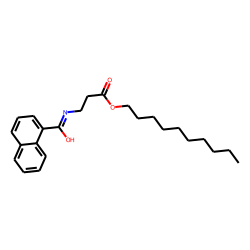 «beta»-Alanine, N-(1-naphthoyl)-, decyl ester