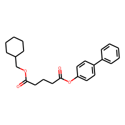 Glutaric acid, cyclohexylmethyl 4-biphenyl ester