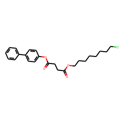 Succinic acid, 8-chlorooctyl 4-biphenyl ester
