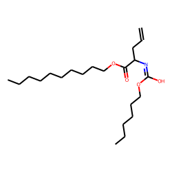 2-Aminopent-4-enoic acid, N-hexyloxycarbonyl-, decyl ester