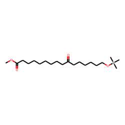 16-hydroxy-10-oxohexadecanoic acid, methyl ester TMSi ether