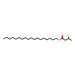 Butanoic acid, 3-chloro, octadecyl ester