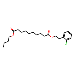 Sebacic acid, butyl 2-chlorophenethyl ester